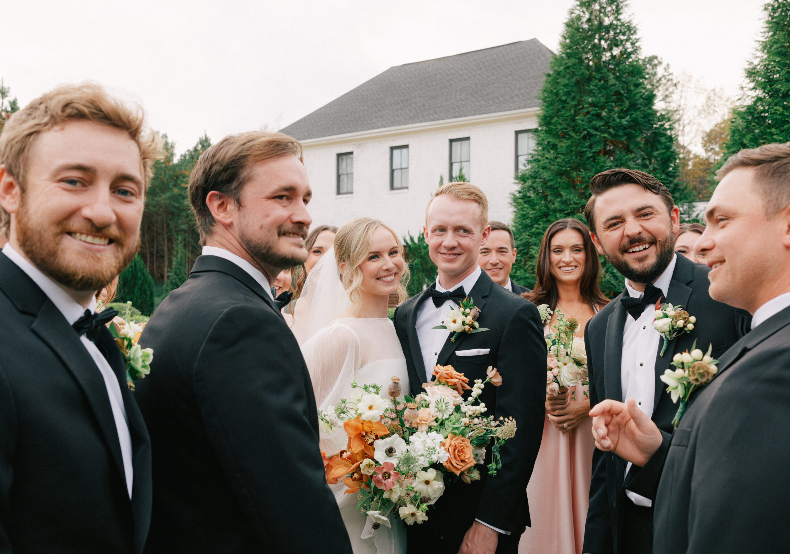 Ellen & Austin got married at The Bradford in Raleigh, NC in the fall. Mady Noel Photo is a film wedding photographer based on the East Coast.